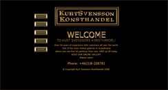 Desktop Screenshot of kurtsvenssonskonst.com