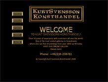 Tablet Screenshot of kurtsvenssonskonst.com